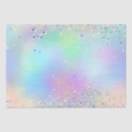 Papel De Seda Brilho Holográfico e Folha Iridescente Arco-íris