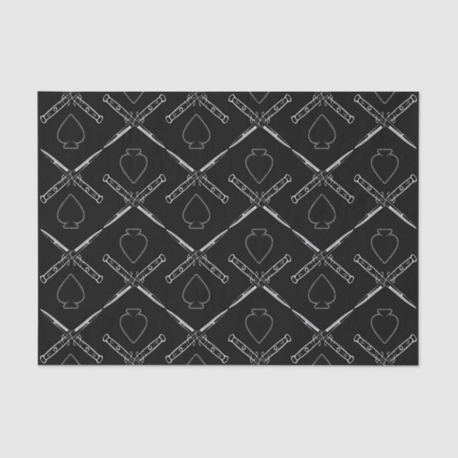 Papel De Seda Brincando com as Facas (Frente )