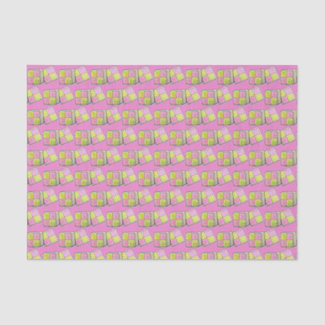 Papel De Seda British Battenberg Marzipan Sponge Cake Bakery (Frente )