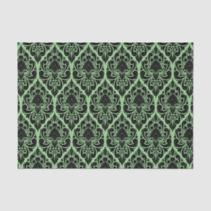 Papel De Seda Brocade Preto Damasco em Qualquer Decoupage em Seg