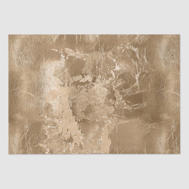 Papel De Seda Bronze Chic Dourado (Frente )