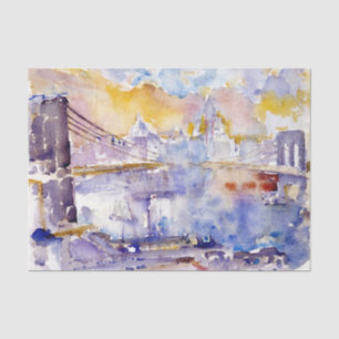 Papel De Seda Brooklyn Bridge (Nova Iorque) (por John Marin)