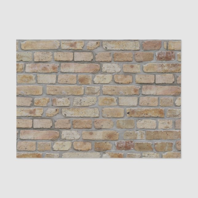 Papel De Seda Brown Brick Wall A Novelty Design (Frente )
