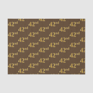 Papel De Seda Brown, evento do ouro 42nd do falso