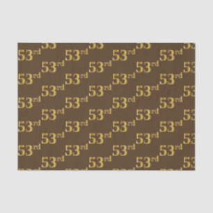 Papel De Seda Brown, evento do ouro 53rd do falso