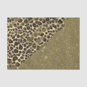 Papel De Seda Brushstrokes clássicos do impressão do leopardo
