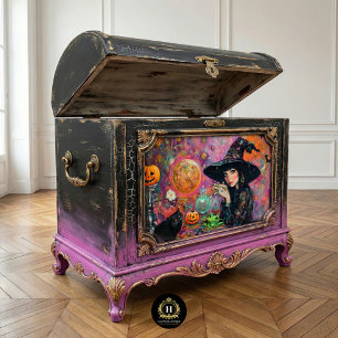 Papel De Seda Bruxa Abóbora Encantadora Decoupage de Halloween
