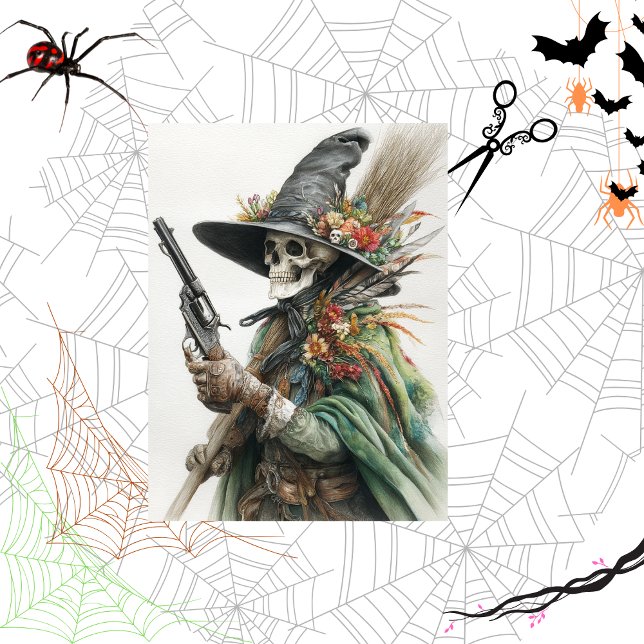 Papel De Seda Bruxa de Halloween de Desligar Trazendo Redenção (Criador carregado)