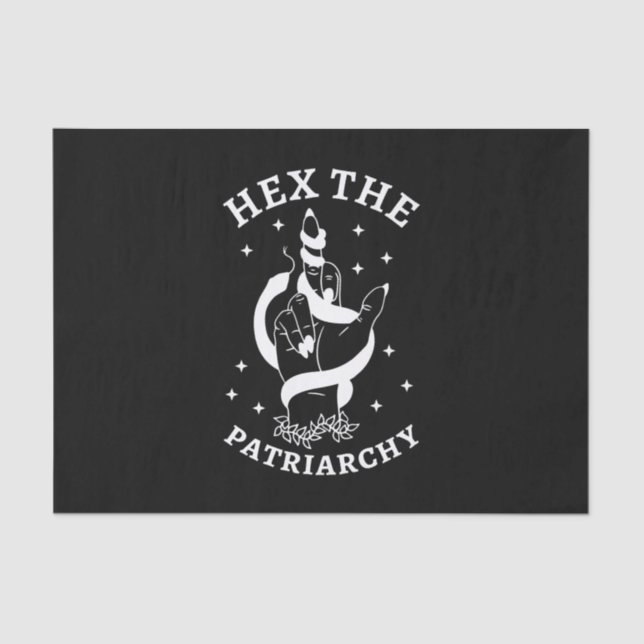 Papel De Seda Bruxa Feminista - Hex O Patriarcado III (Frente )