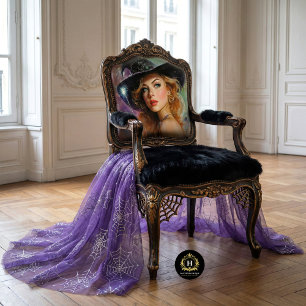 Papel De Seda Bruxa Glamour com Decoupage de Varinha Brilhante