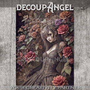 Papel De Seda Bruxa Mística: Hannah - Decoupage -