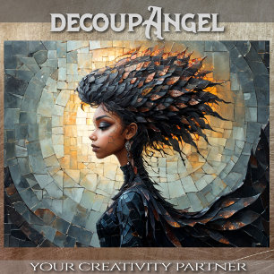 Papel De Seda Bruxa Moderna: Asha - Decoupage -