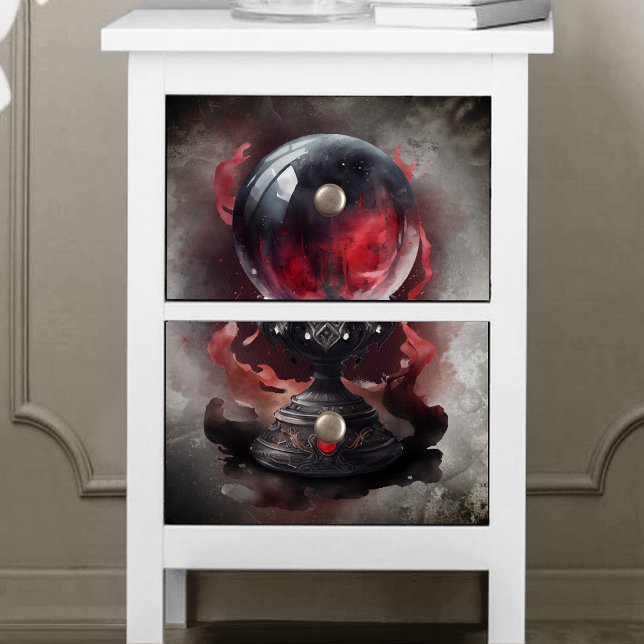 Papel De Seda Bruxaria | Enfumaçado Red Jeweled Magical Crystal  (Criador carregado)