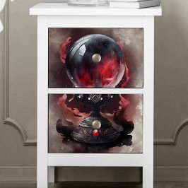 Papel De Seda Bruxaria | Enfumaçado Red Jeweled Magical Crystal 