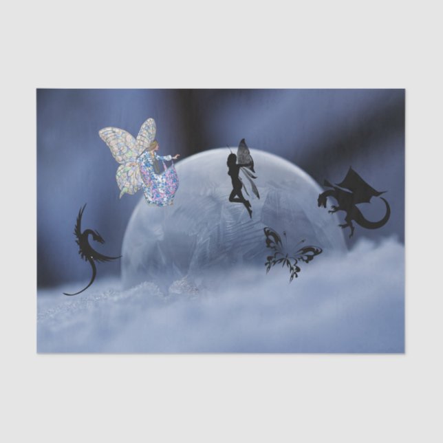 Papel De Seda Bubble Fairy Fantasy (Frente )