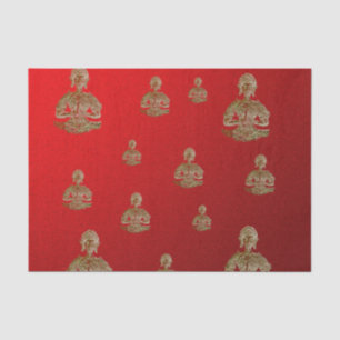 Papel De Seda buddha em vermelho