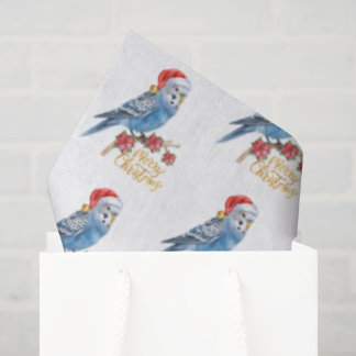 Papel De Seda Budgie Christmas 