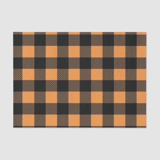 Papel De Seda Buffalo plaid checks tissue paper gift bag stuffer (Frente )