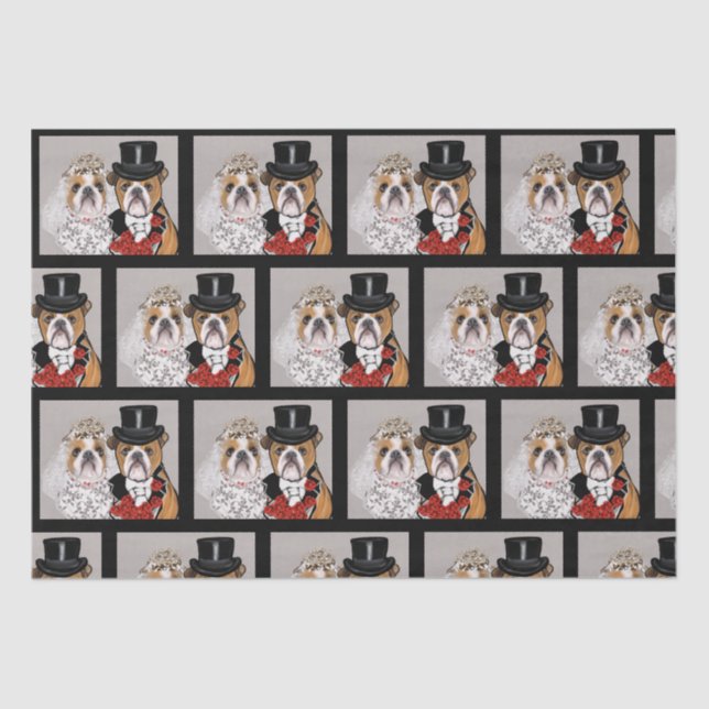 Papel De Seda Buldogue (Frente )