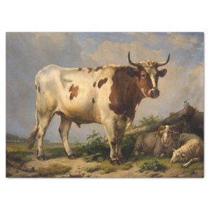 Papel De Seda Bull de Eugene Joseph Verboeckhoven