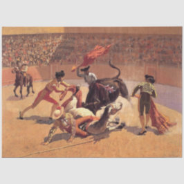 Papel De Seda Bull Fight in Mexico (por Frederic Remington)
