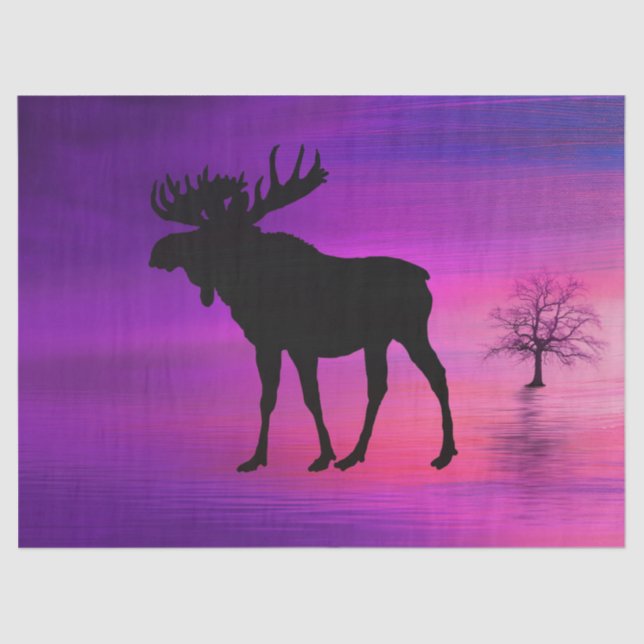 Papel De Seda Bull Moose Silhouette (Frente )