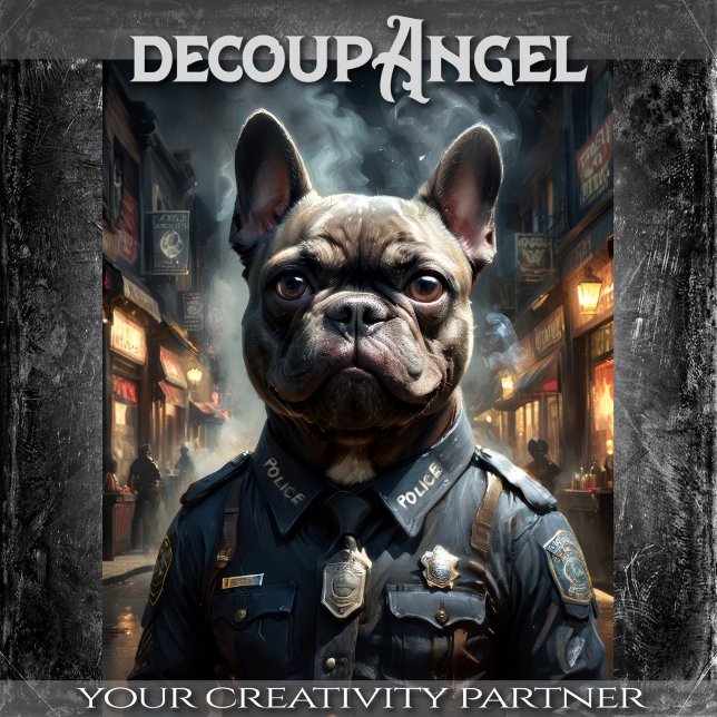 Papel De Seda Bulldog Francês - Decoupage - (Criador carregado)