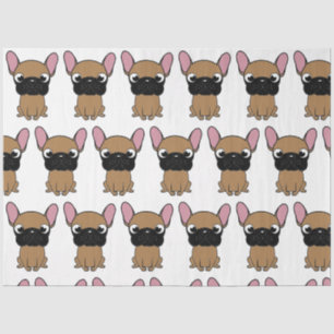 Papel De Seda bulldog francês novo desenho kawaii cervo
