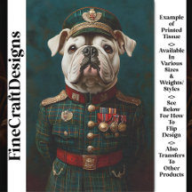 Bulldog Orgulhoso, Uniforme Militar CF2 Decoupage