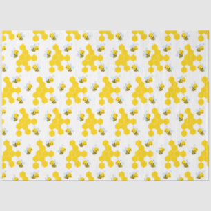 Papel De Seda Bumble Bee and Honeycomb