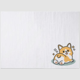 Papel De Seda Bumbum Primeiro, Vamos Nap - Bumbum Corgi Cute