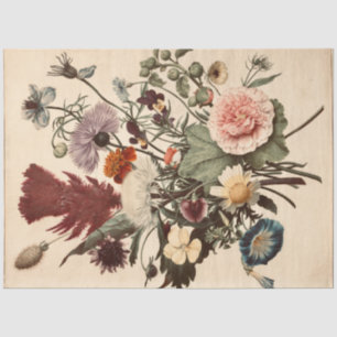 Papel De Seda Buquê de colheita de flores
