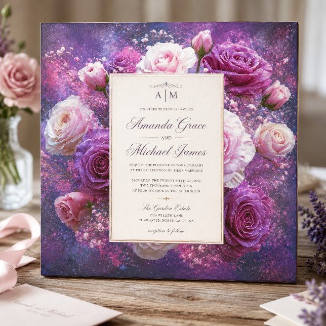 Papel De Seda Buquê de Rosa Lavanda com Decoupage (Criador carregado)