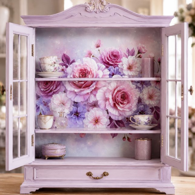 Papel De Seda Buquê de Rosa Rosa Bege Decoupage (Criador carregado)