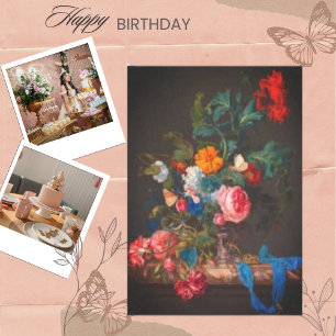 Papel De Seda Buquê De Vintagem De Flores