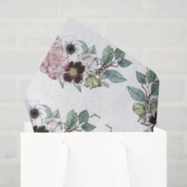 Papel De Seda Buquê Floral