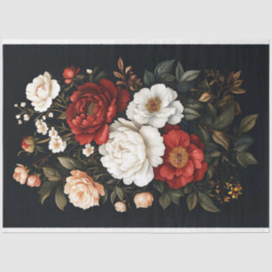 Papel De Seda Buquê Floral Decoupage Inspirado em Vintage