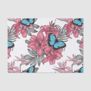 Papel De Seda Buquê tropical