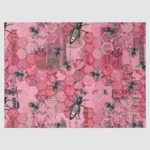 Papel De Seda Burgundy Bee Series Design 12