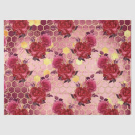 Papel De Seda Burgundy Bee Series Design 17