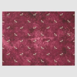Papel De Seda Burgundy Bee Series Design Catorze
