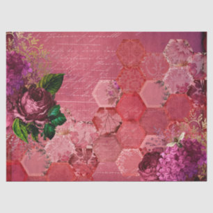 Papel De Seda Burgundy Bee Series Design quinze