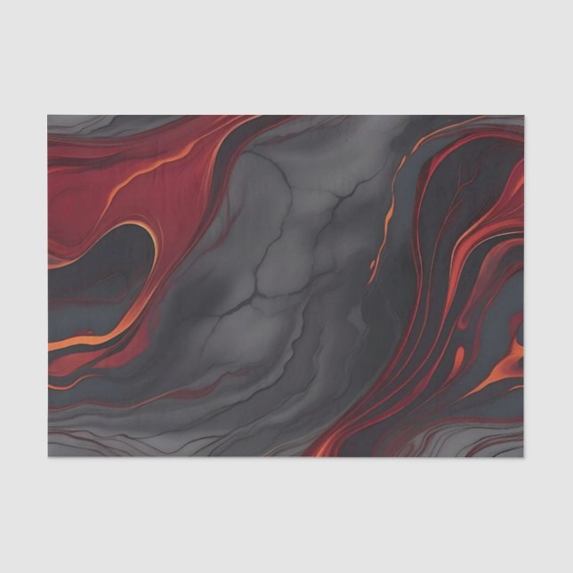 Papel De Seda Burgundy Lava Marble (Frente )