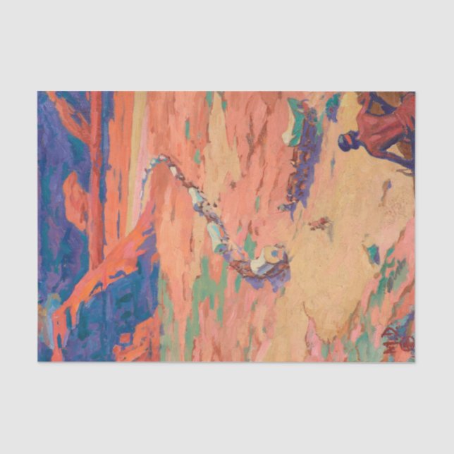 Papel De Seda Buscando os intrusos por Maynard Dixon (Frente )