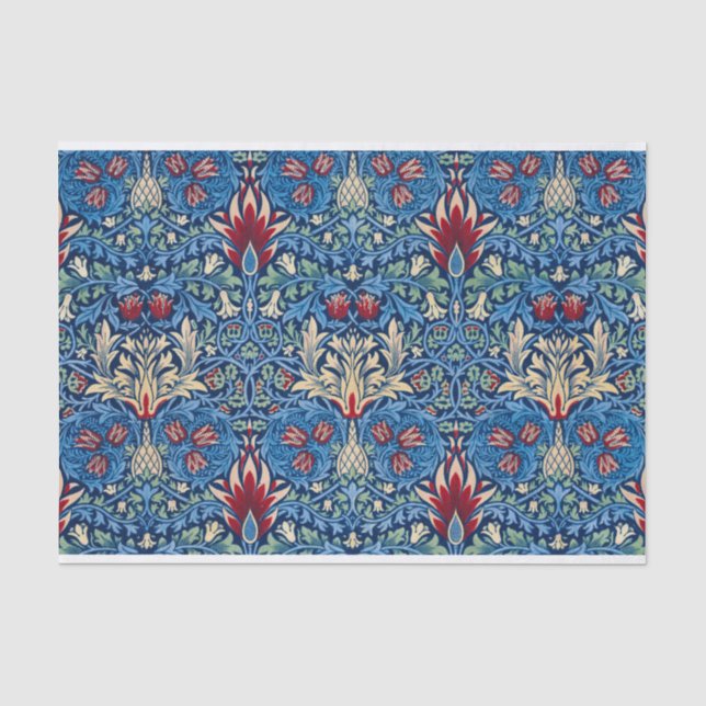 Papel De Seda Cabeça de cobra, Wallpaper Flor de William Morris (Frente )