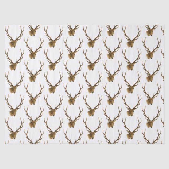 Papel De Seda Cabeça de veado com traficantes grandes #1 (Frente )