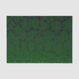Papel De Seda Caçador Verde Elegante Padrão de Suculentas Decoup