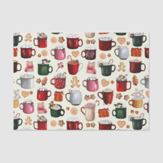 Papel De Seda Cacau quente de cozinha e bois de inverno