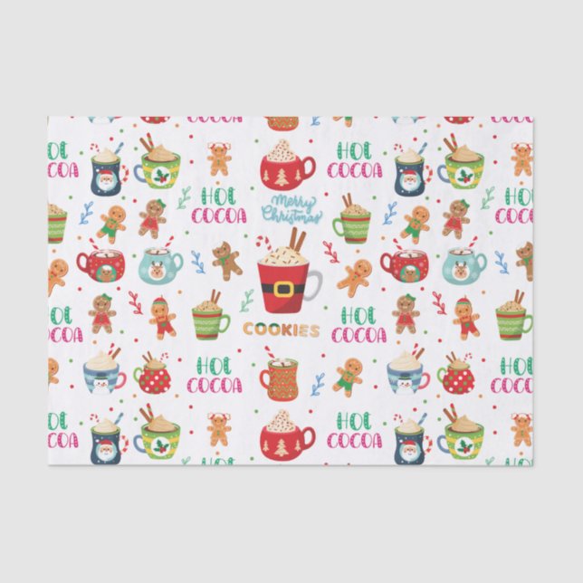 Papel De Seda Cacau quente de Natal, Ginger Cookies (Frente )