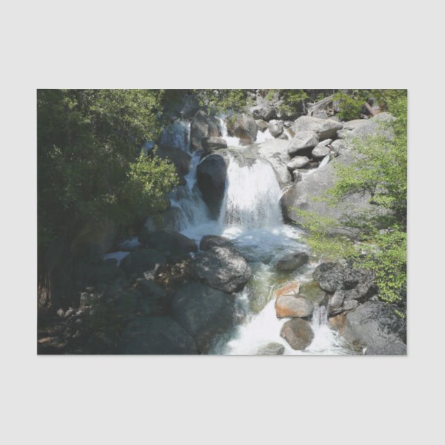 Papel De Seda Cachoeira Cascade em Yosemite National Park (Frente )